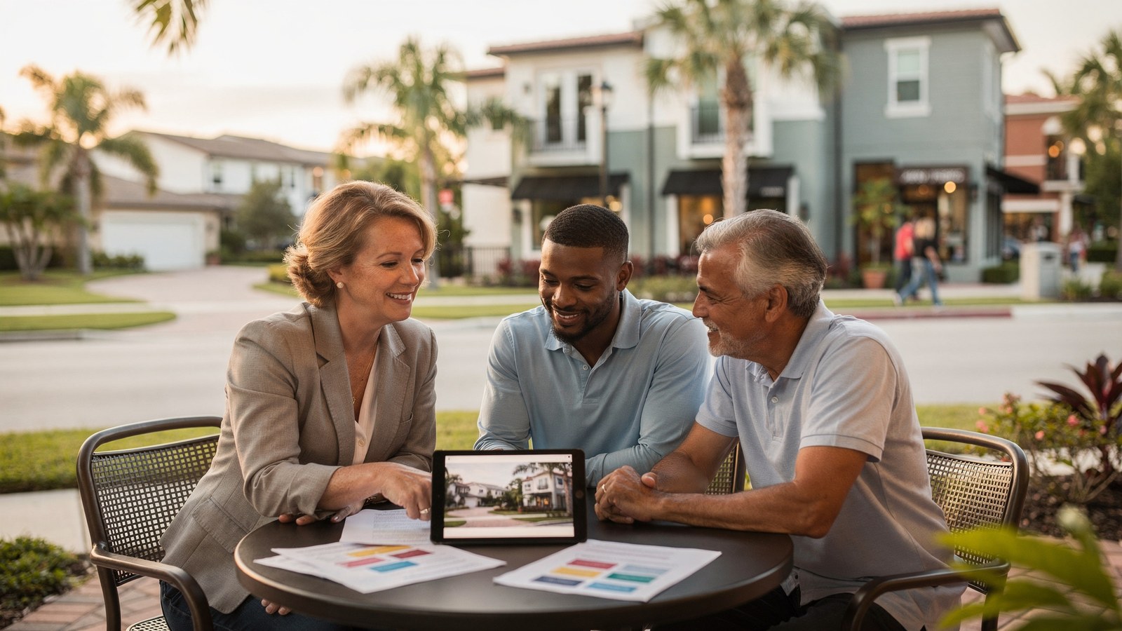 A South Florida homebuyer household reviewing a clear homebuying checklist with a trusted real estate advisor.