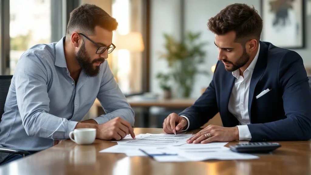 Closing disclosure fee breakdown Florida — Section A through H closing cost line items reviewed by real estate advisor at closing table