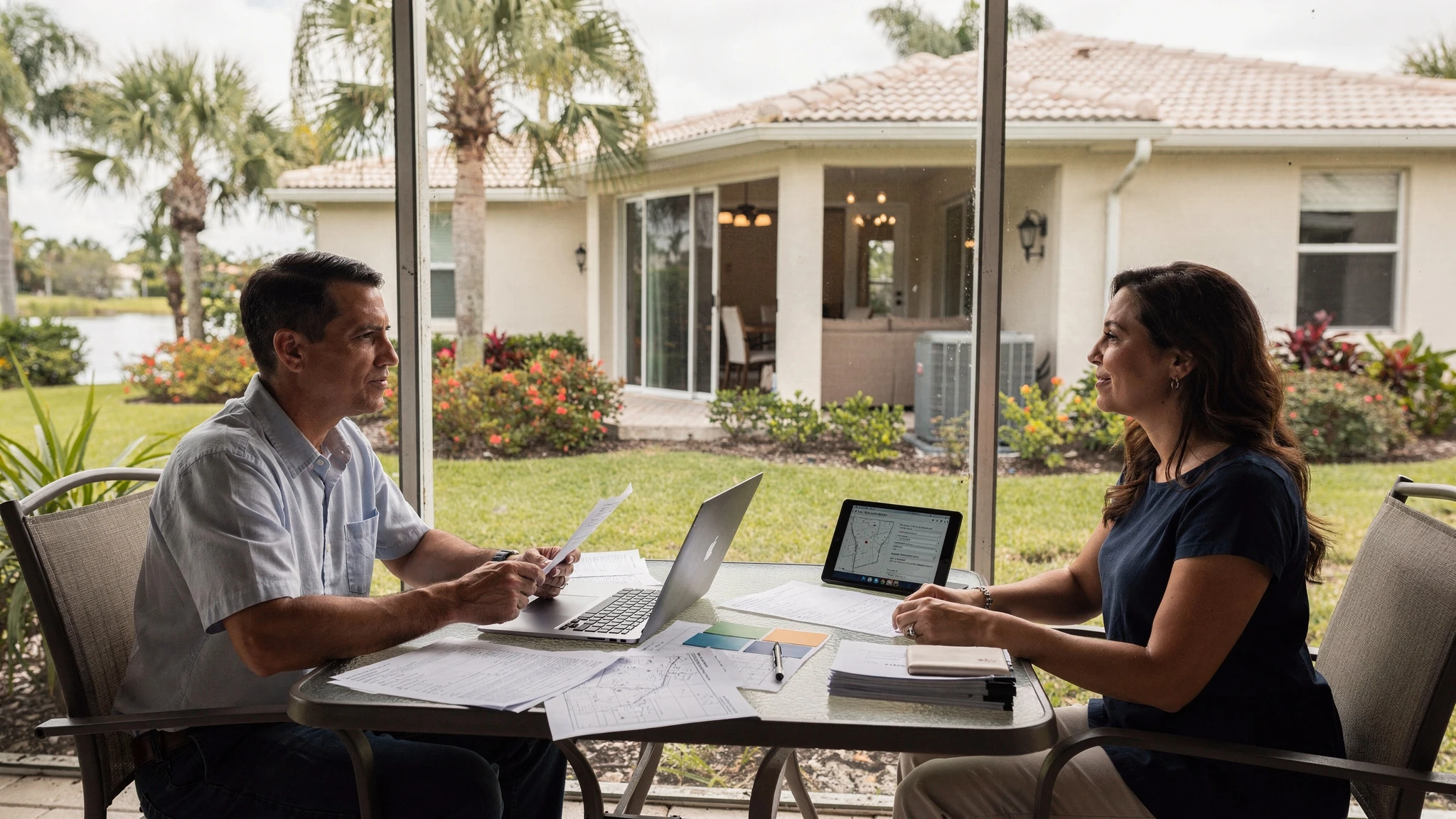 Buyer reviewing Collier County jurisdiction, permit records, flood and evacuation information, utilities, insurance, and ownership costs