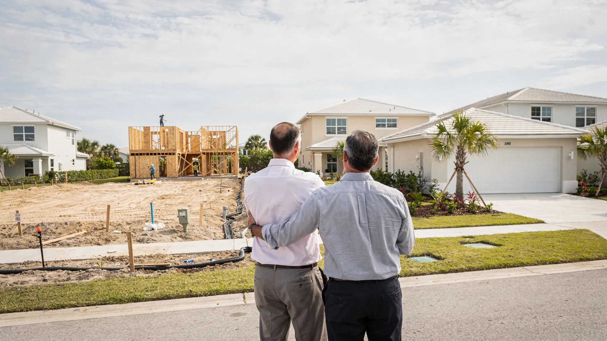 Completed South Florida home with independent inspection activity and final homeowner preparation.