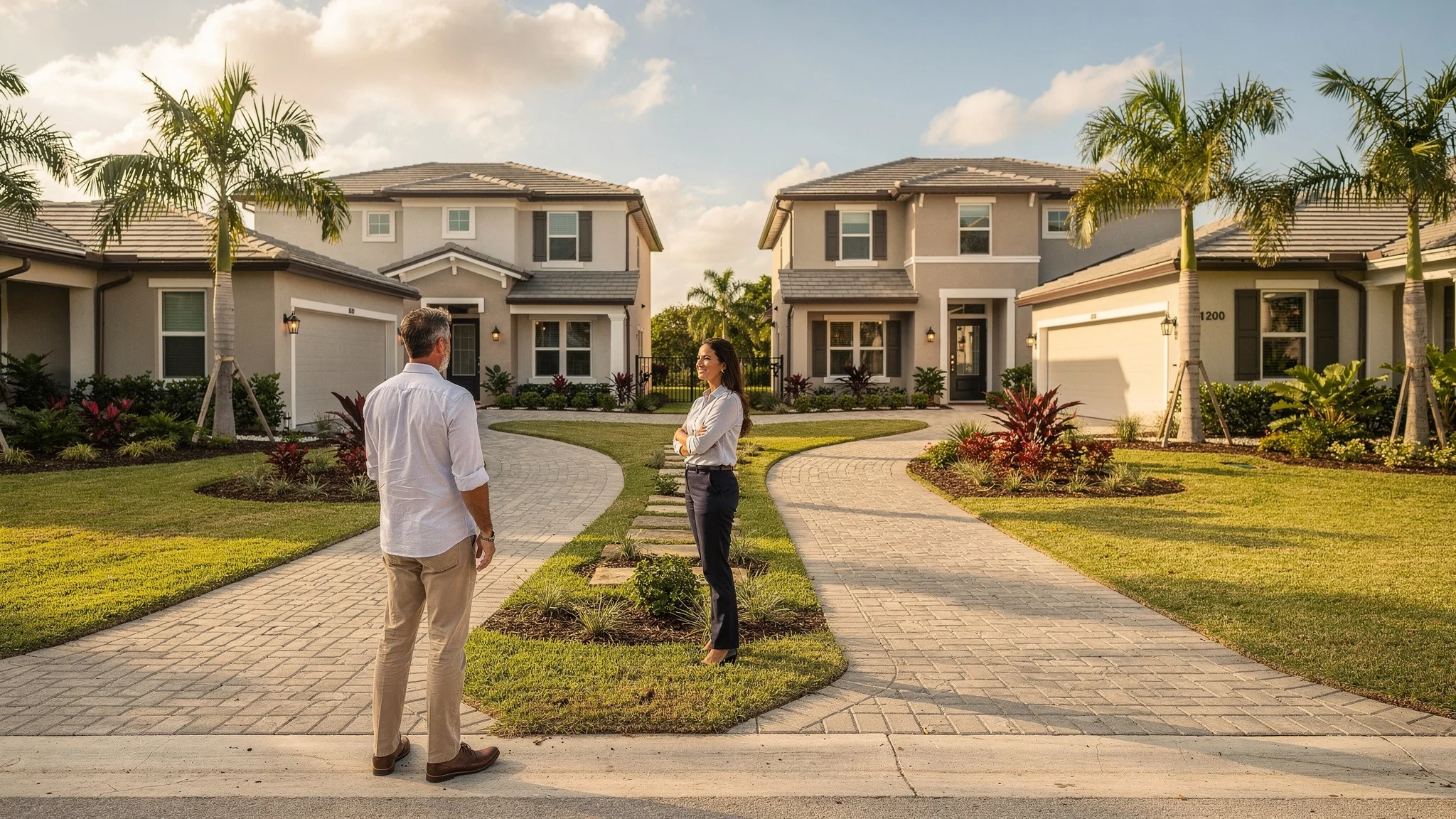 Conceptual South Florida home scene showing that a large upfront incentive may not create the lowest long-term housing cost.