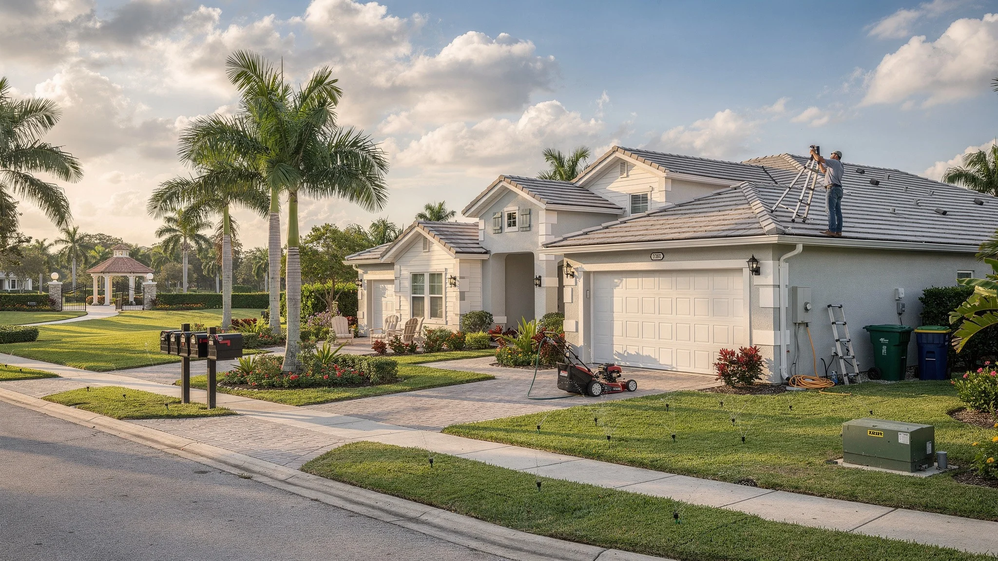 Two similar South Florida homes illustrating how ongoing ownership responsibilities can differ beyond the mortgage.