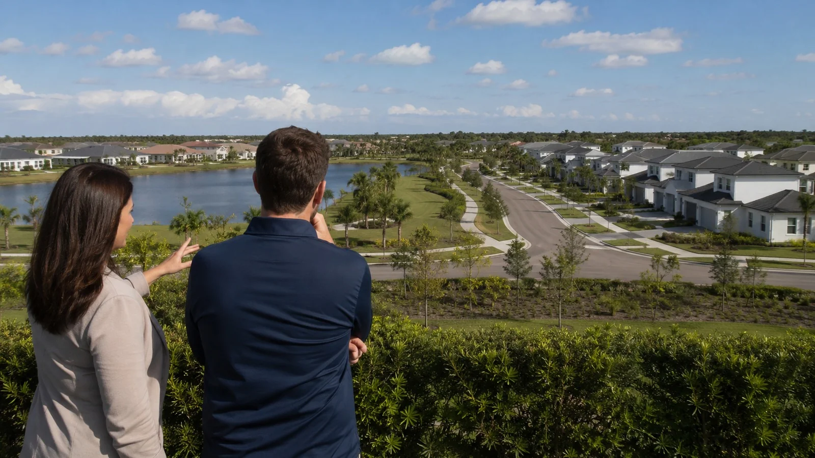 Buyer and advisor comparing distinct residential areas within Westlake before verifying the builder, association, district, and ownership costs.