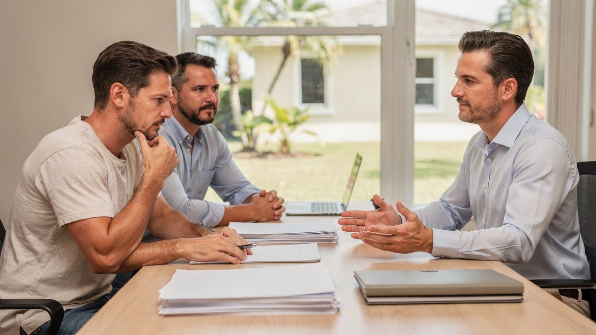 Homebuyers review Homestead property facts before making an offer.