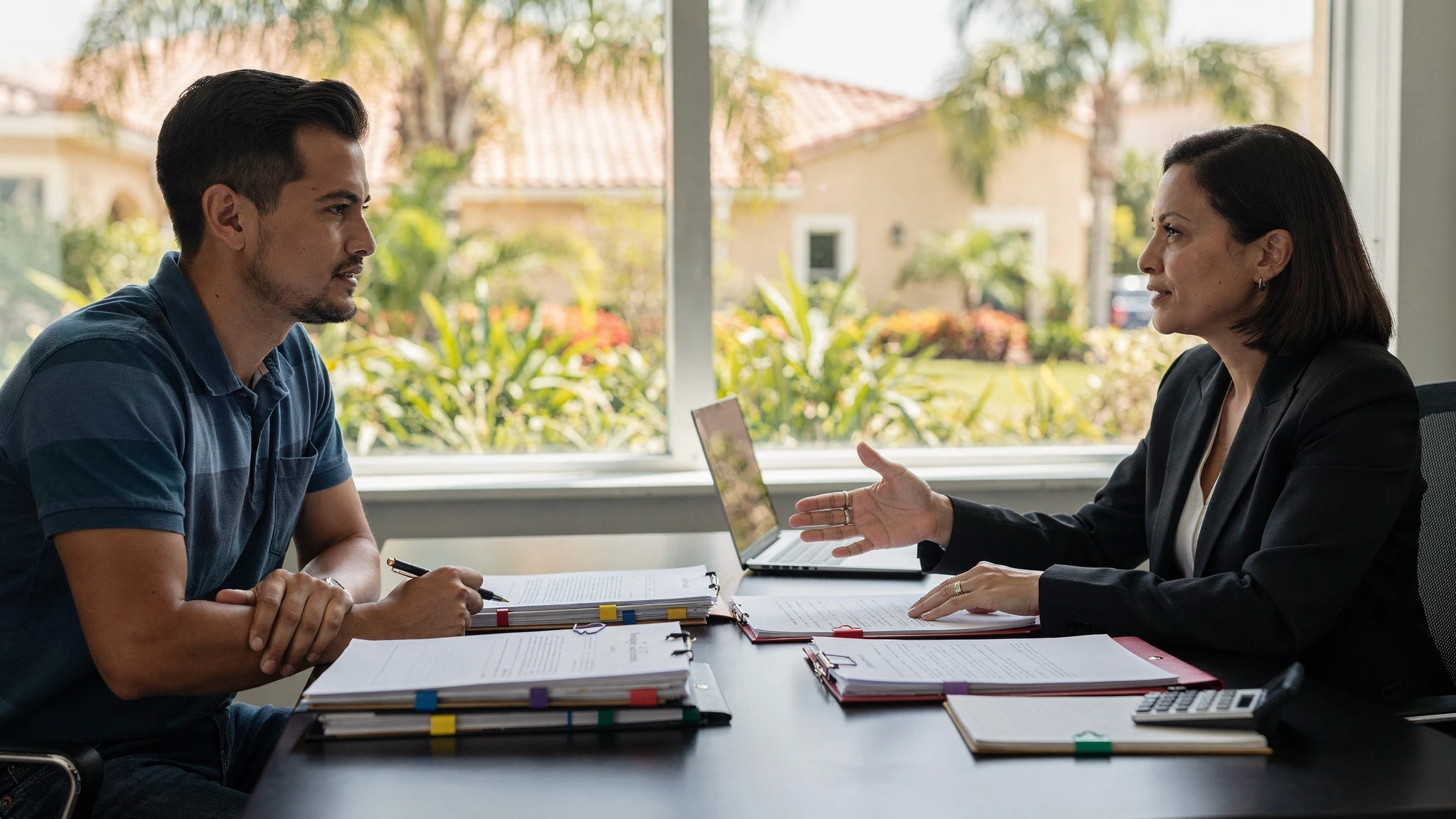 Miami-Dade homebuyer reviewing a first mortgage, deferred assistance loan, cash to close, and reserves with housing professionals