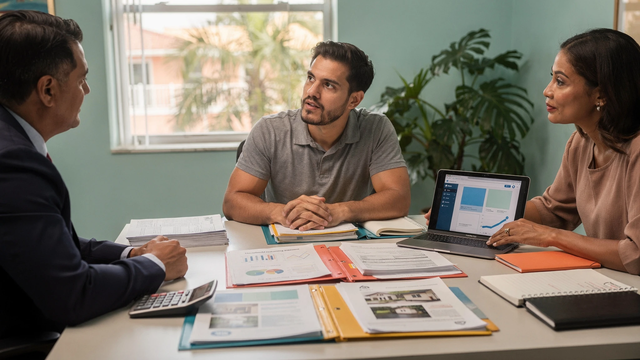 Miami-Dade buyer reviewing income, program rules, mortgage underwriting, insurance, monthly housing costs, and emergency reserves