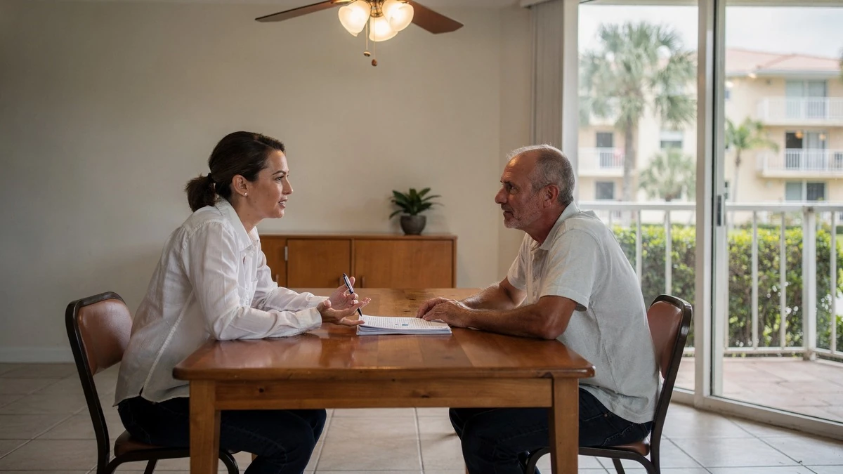 Buyer reviewing West Palm Beach property records, insurance, and ownership costs