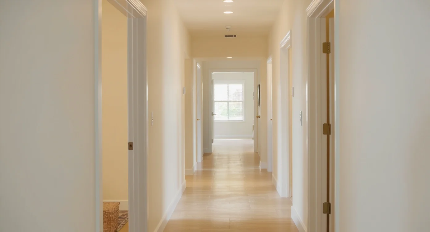 Open hallway with connected rooms representing the homebuying decision framework.