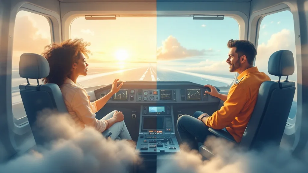 Visual analogy showing the shift from passenger to pilot in the homeownership journey