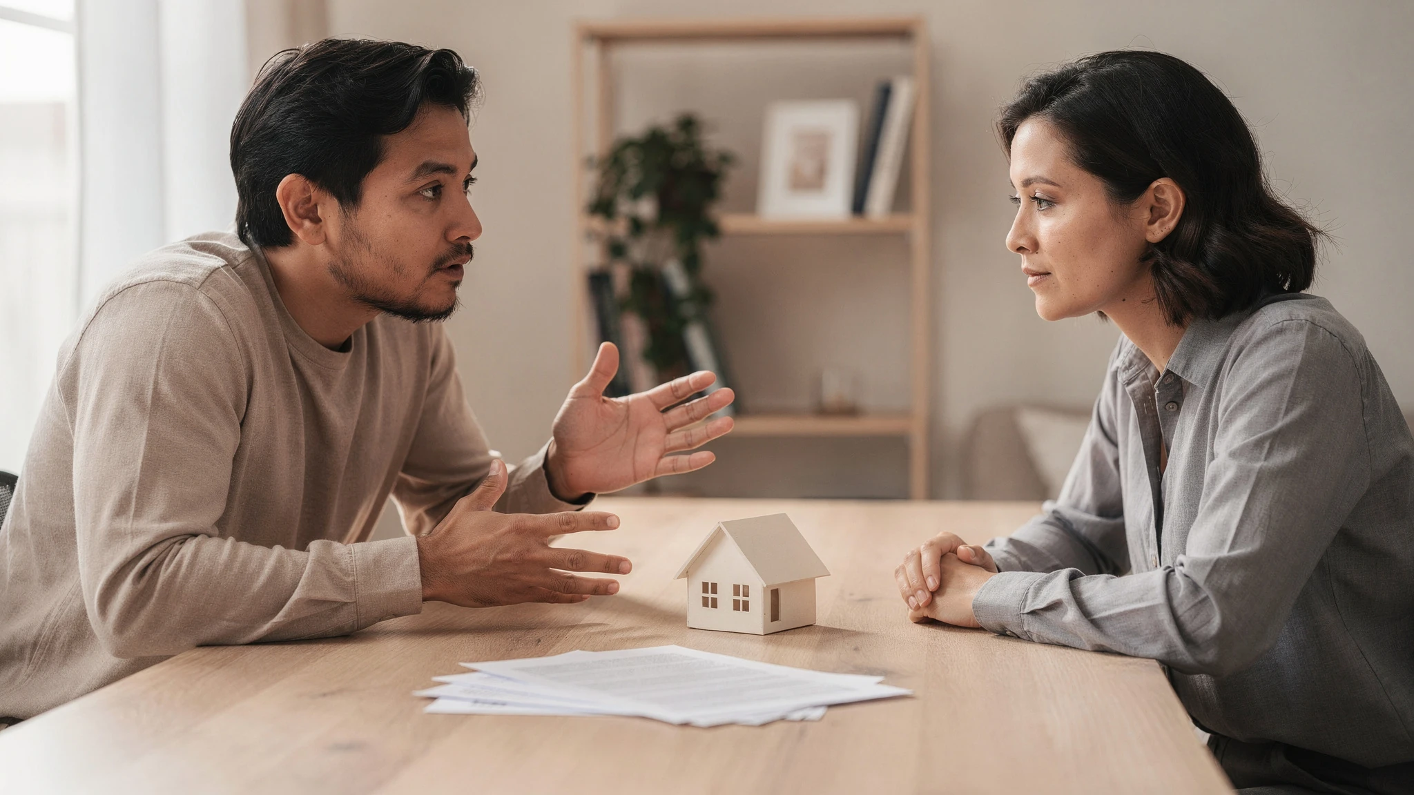 A calm buyer comparing an advertised rate with a full Loan Estimate, presented neutrally