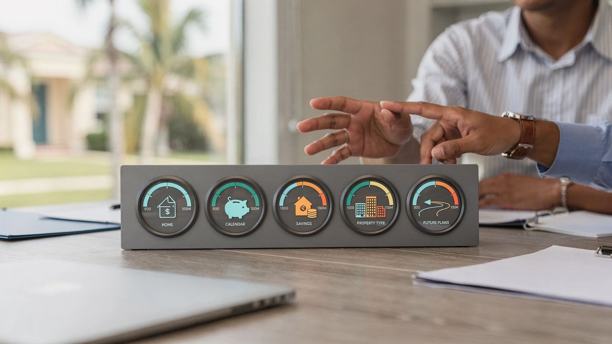 A dashboard with multiple gauges, illustrating that many indicators matter, not one