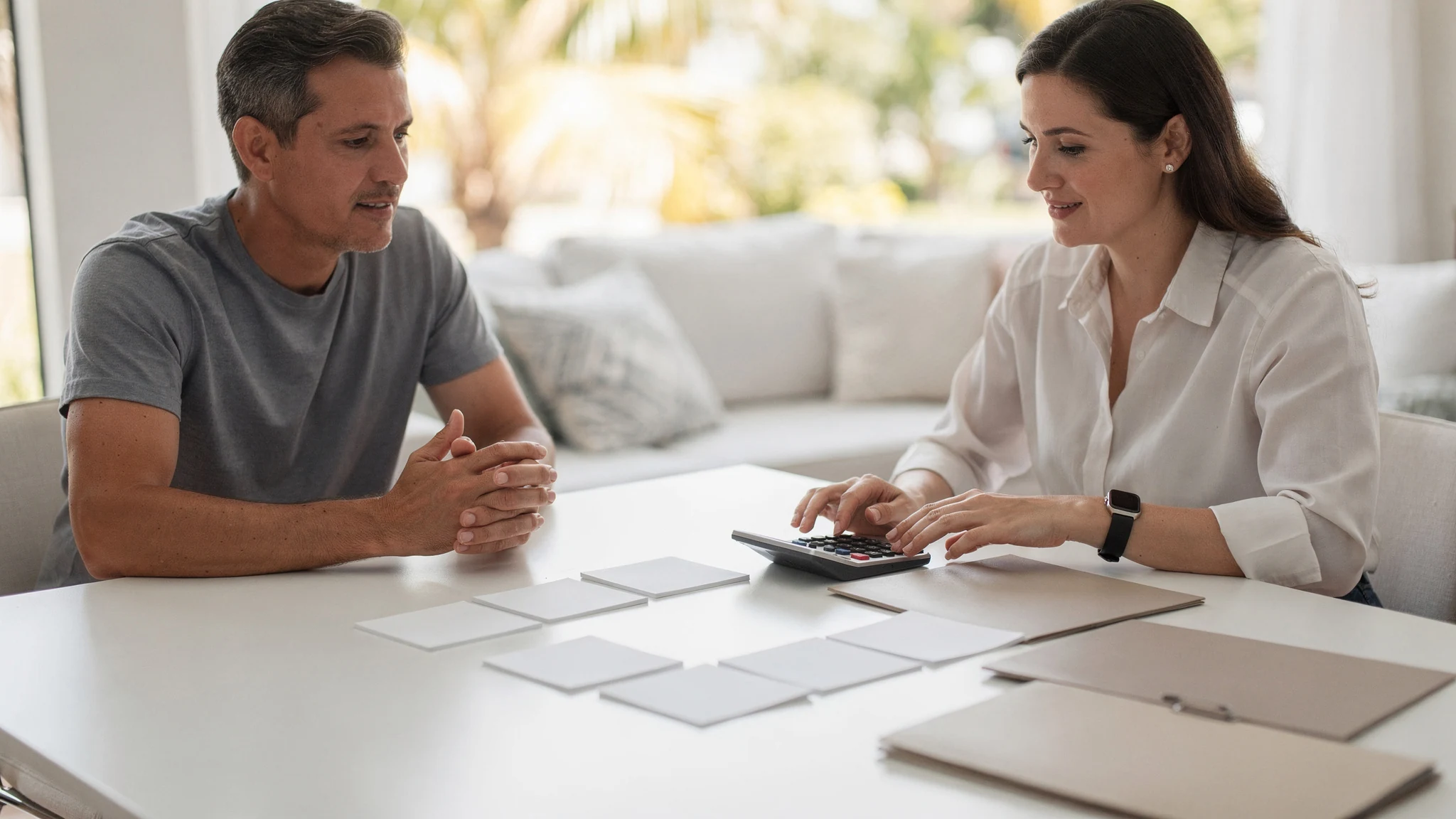 Homebuyer reviewing electrical and HVAC red flags as signals for follow-up.